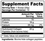 BAM FITennis Grass-Fed Hydrolyzed Collagen Peptides